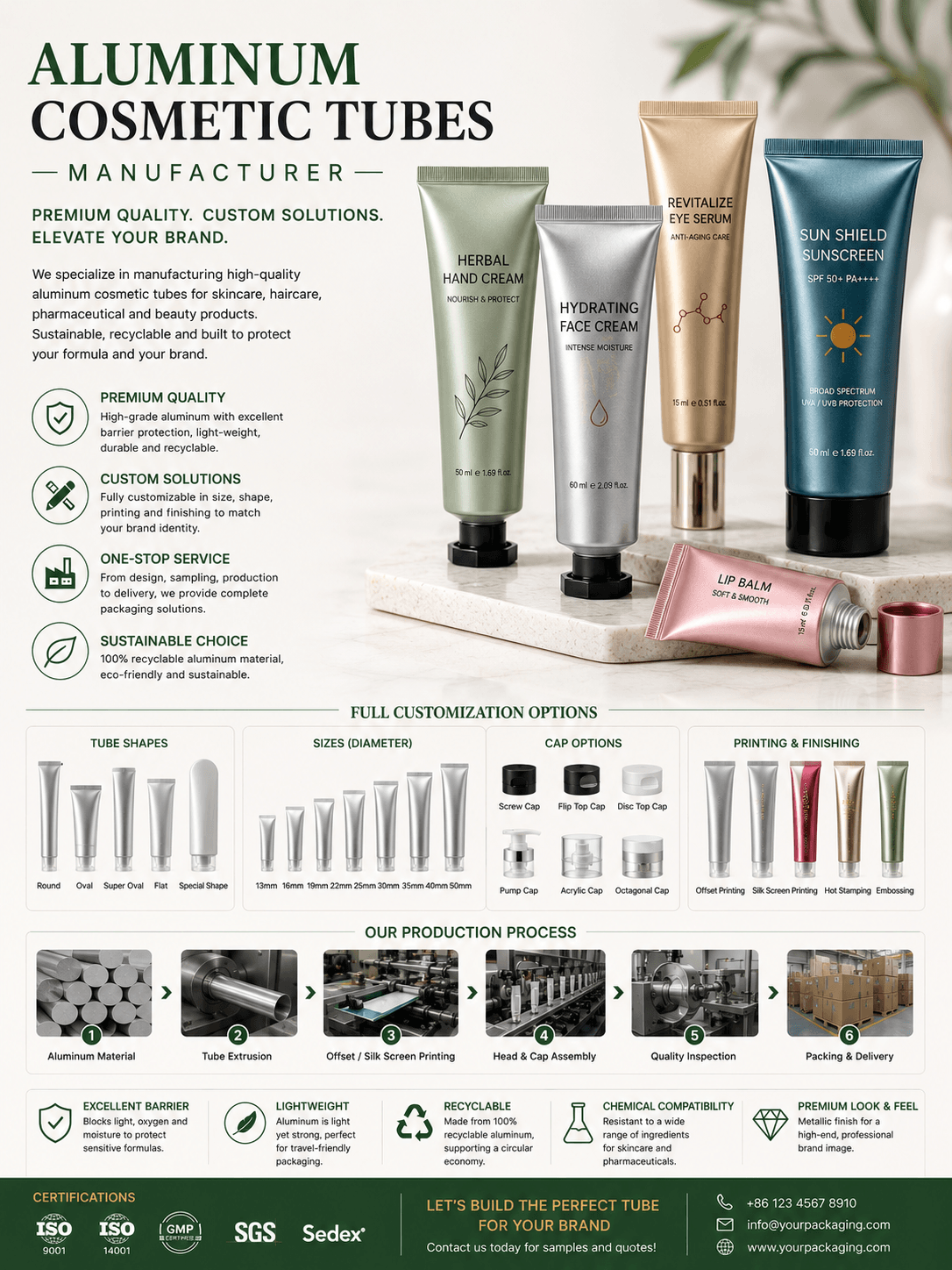 Aluminum Cosmetic Tubes Manufacturer 1 Aluminum cosmetic tubes manufacturer
