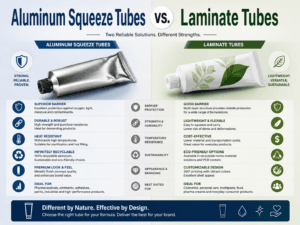 Aluminum Squeeze Tubes vs. Laminate Tubes