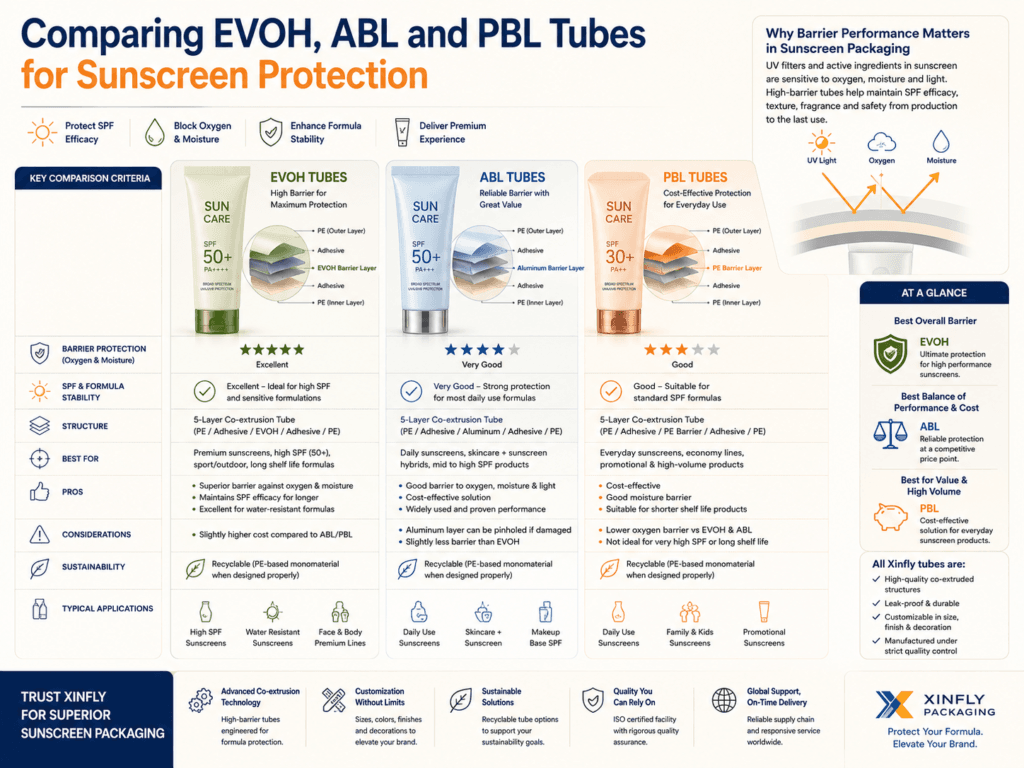 Comparing EVOH ABL and PBL Tubes for Sunscreen Protection 1 Comparing EVOH ABL and PBL Tubes for Sunscreen Protection