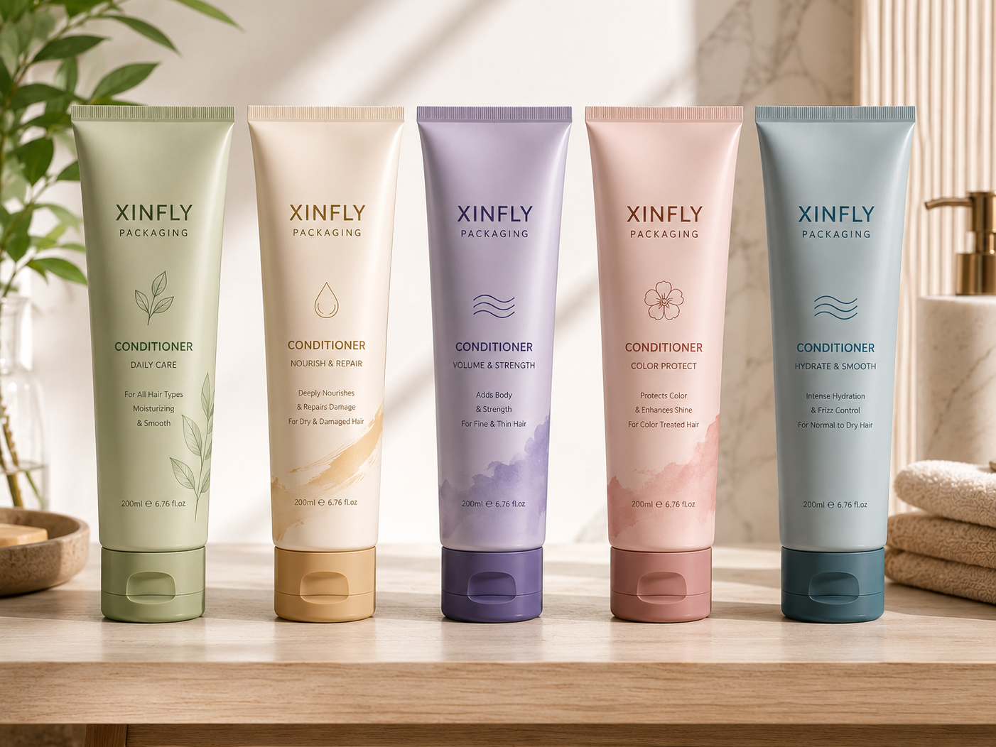 Home 20 Custom Conditioner Tubes | Xinfly Packaging