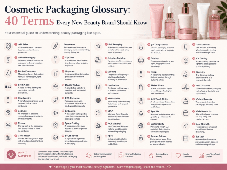 Cosmetic Packaging Glossary: 40 Terms Every New Beauty Brand Should Know 10 Cosmetic Packaging Glossary 40 Terms Every New Beauty Brand Should Know