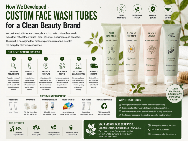 How We Developed Custom Face Wash Tubes for a Clean Beauty Brand 4 How We Developed Custom Face Wash Tubes for a Clean Beauty Brand