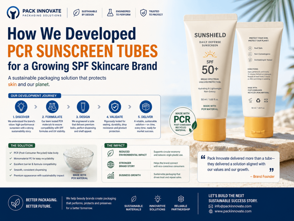 How We Developed PCR Sunscreen Tubes for a Growing SPF Skincare Brand 1 How We Developed PCR Sunscreen Tubes
