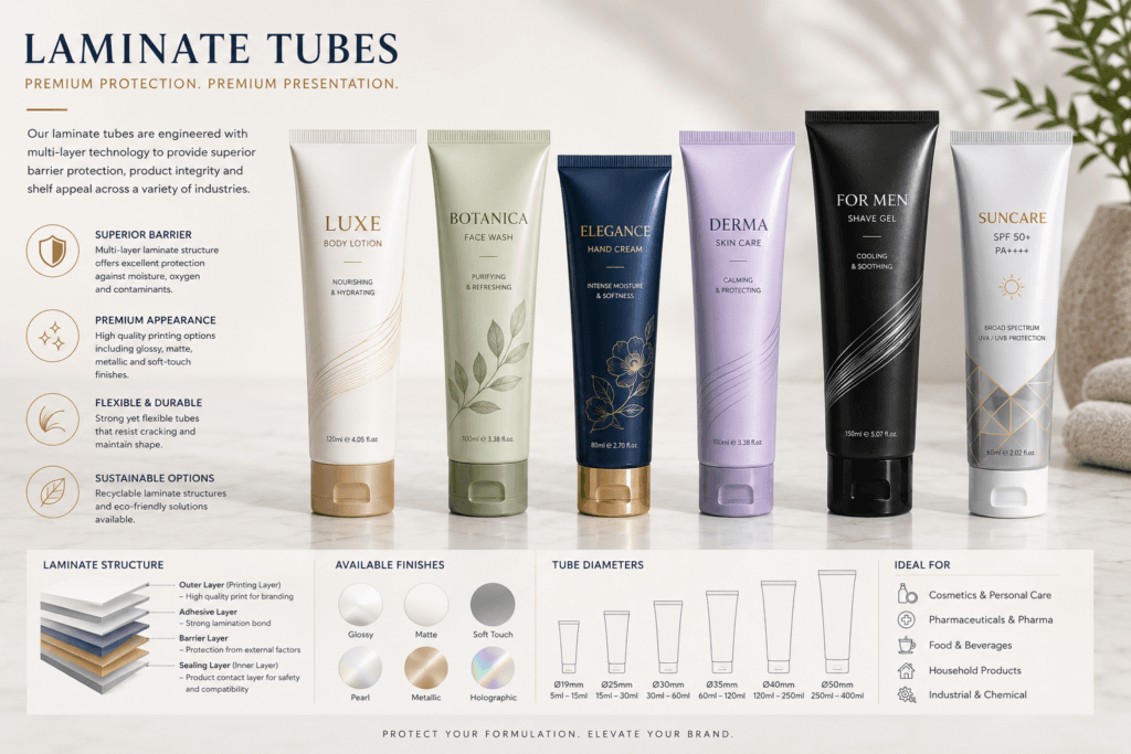 How to Decide Between PE Tubes and Laminated Tubes for Your Brand 3 Laminate Cosmetic Tubes | Xinfly Packaging