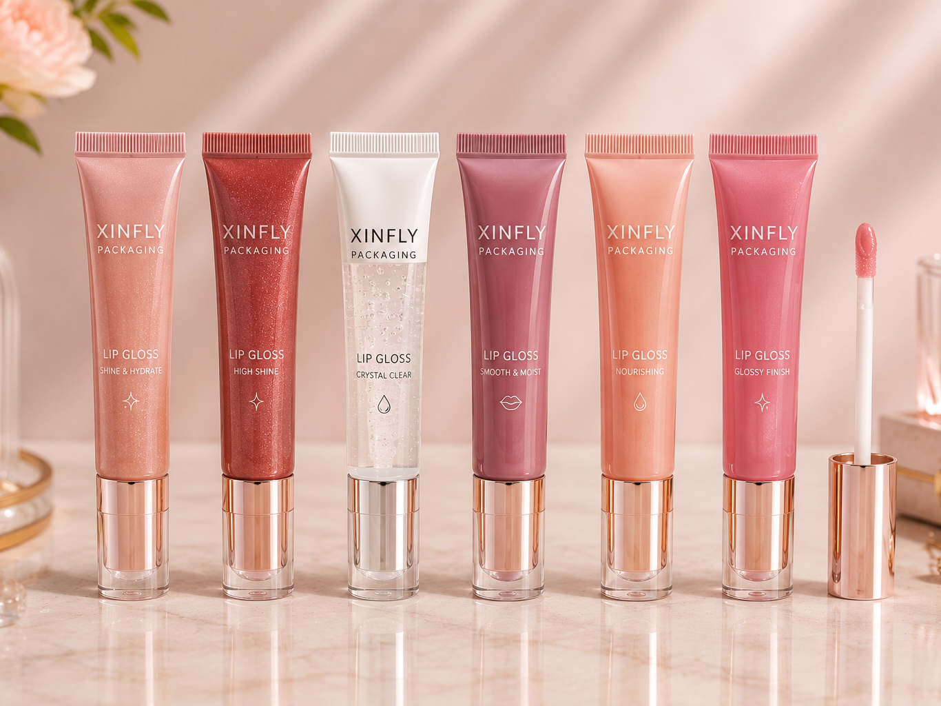 Home 18 Custom Lip Gloss Tubes | Xinfly Packaging