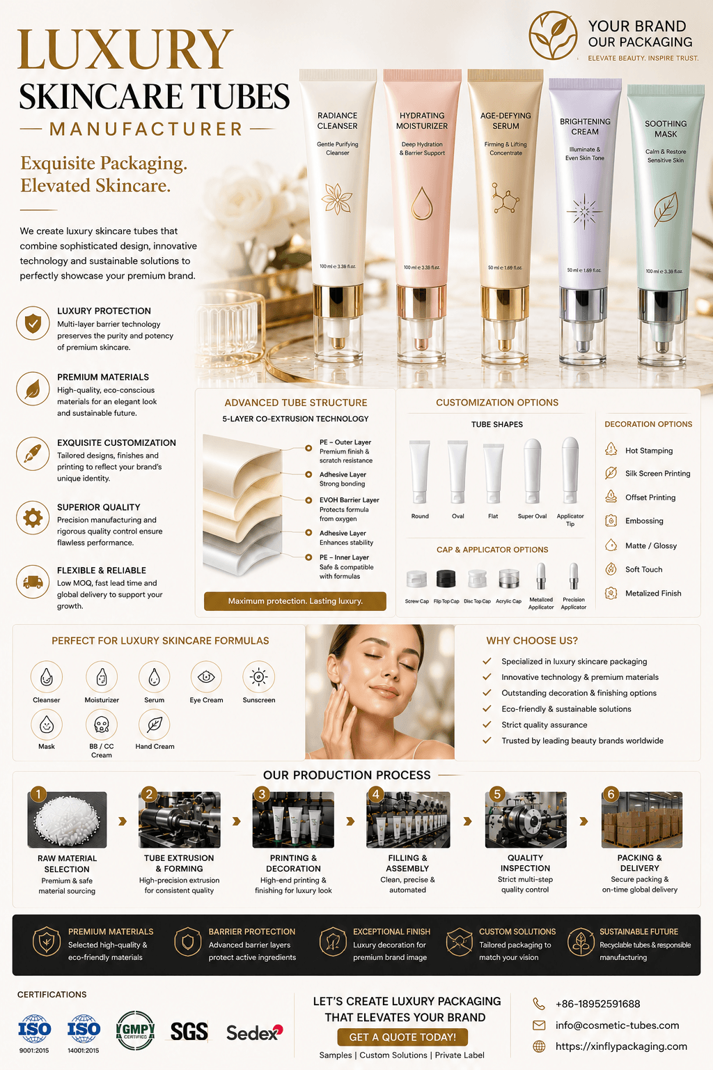 Luxury Skincare Tubes Manufacturer 1 Luxury skincare tubes manufacturer for premium beauty and clinical skincare packaging