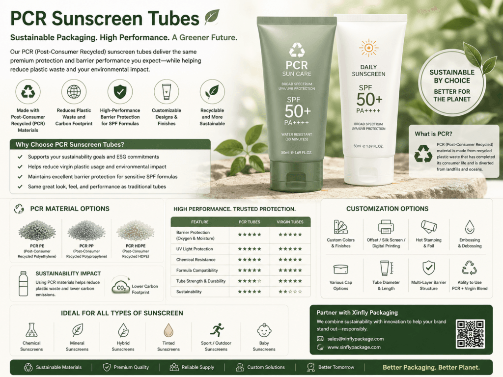 Why SPF Sunscreen Tubes Are the Gold Standard for Sun Protection Packaging 3 PCR Sunscreen Tubes