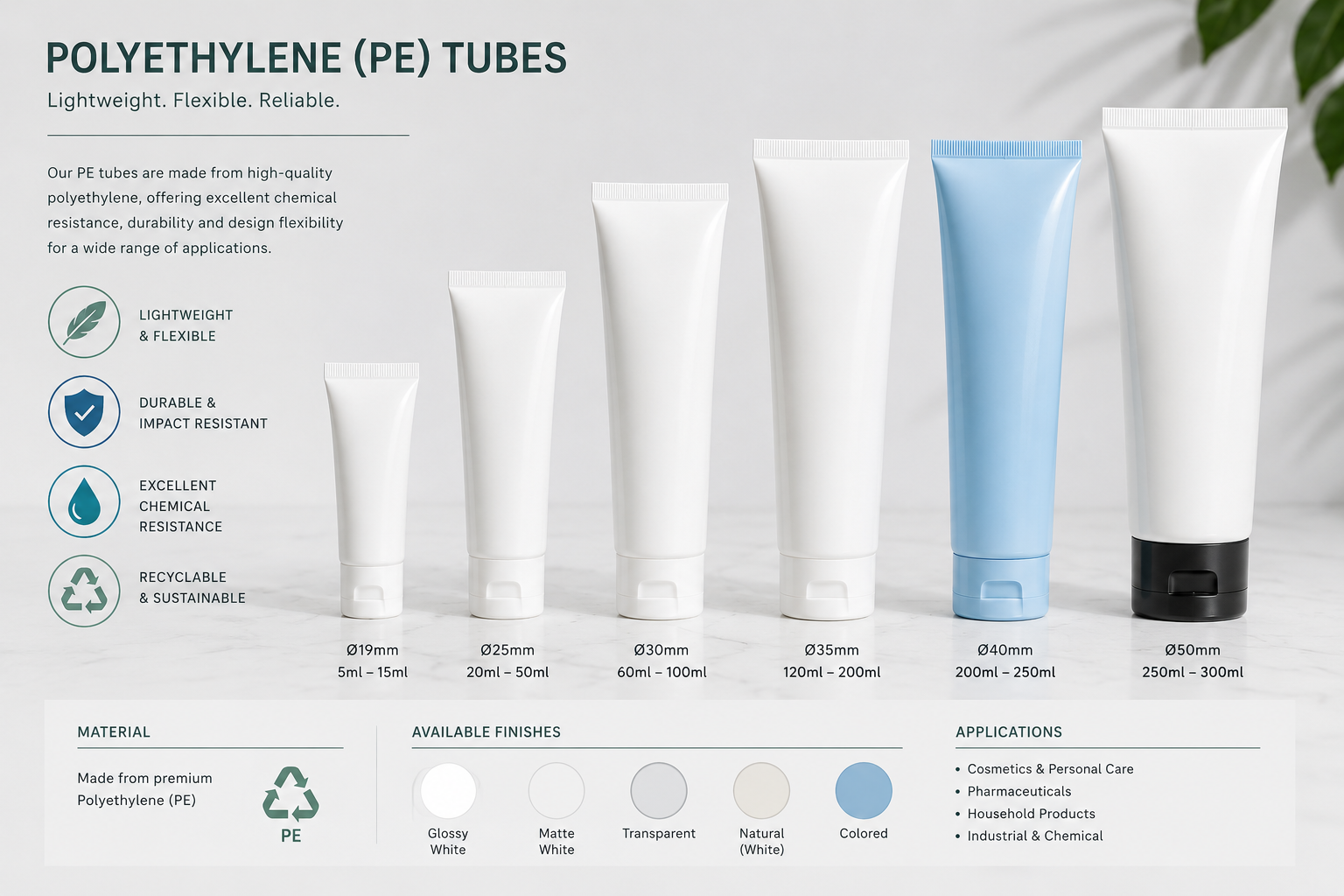 Home 23 Polyethylene PE Cosmetic Tubes | Xinfly Packaging