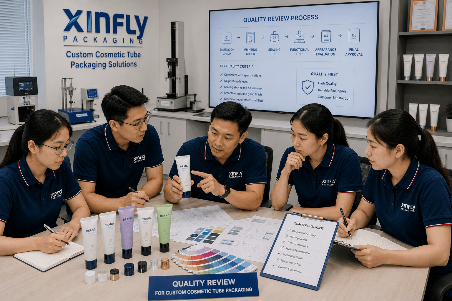 Our Team 10 Quality review for custom cosmetic tube packaging