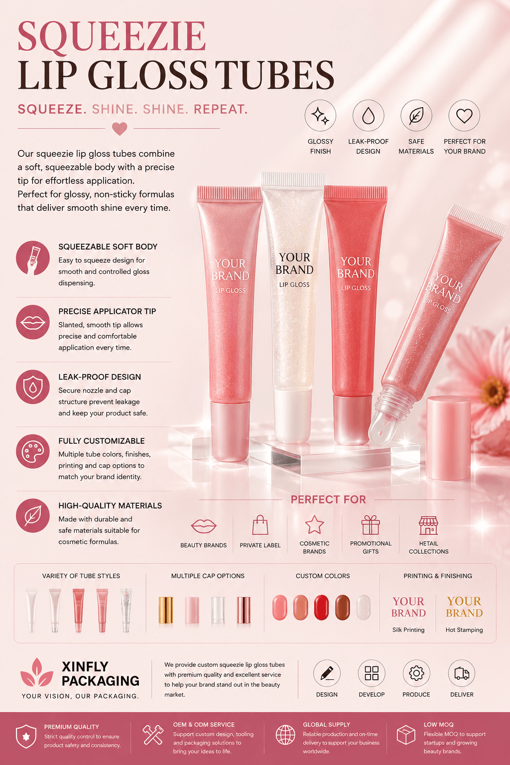 Lip Gloss Tubes 2 Squeeze Lip Gloss Tubes