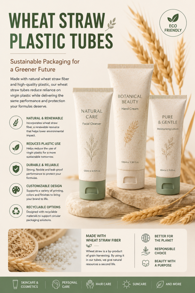 Straw Material Cosmetic tubes