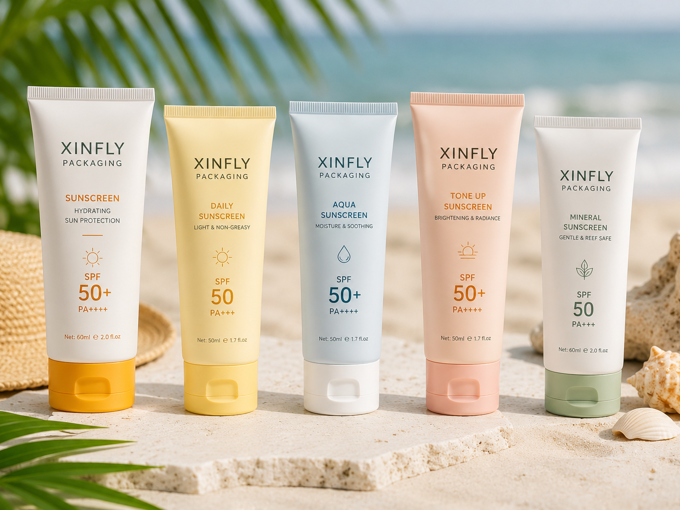Home 16 Custom Sunscreen Tubes | Xinfly Packaging