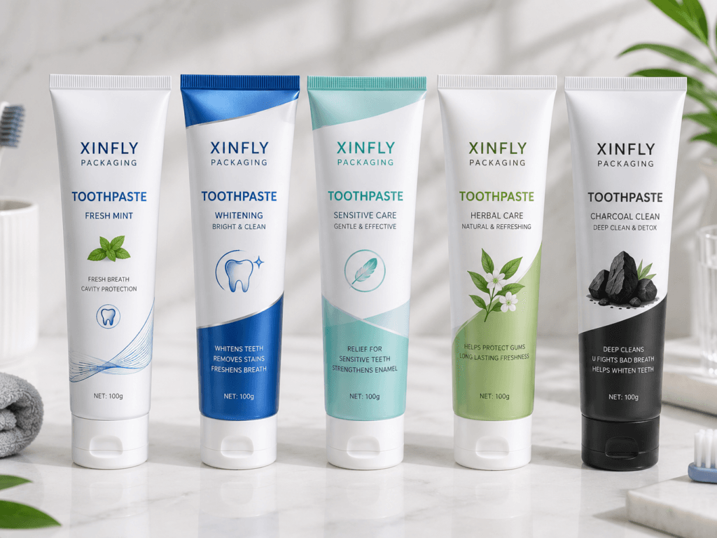 Step-by-Step Guide to Custom Toothpaste Tube Packaging 3 Toothpaste Tubes