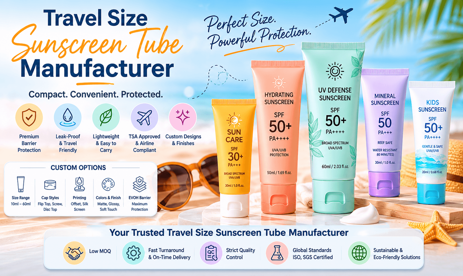 Travel Size Sunscreen Tube Manufacturer 1 Travel size sunscreen tube manufacturer