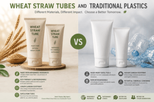 Wheat Straw Tubes and Traditional Plastics