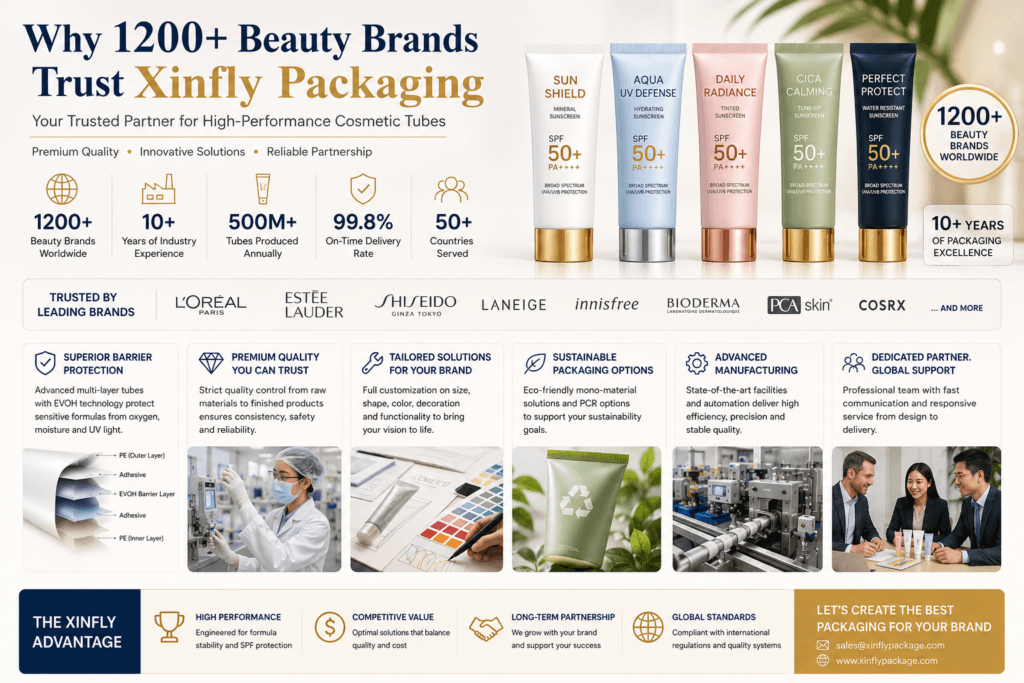 Why 1200+ Beauty Brands Trust Xinfly Packaging