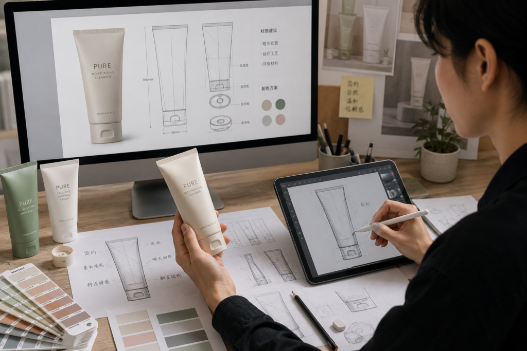 Home 8 cosmetic tubes design