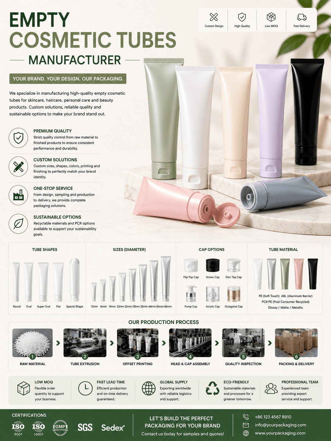 Empty cosmetic tubes manufacturer
