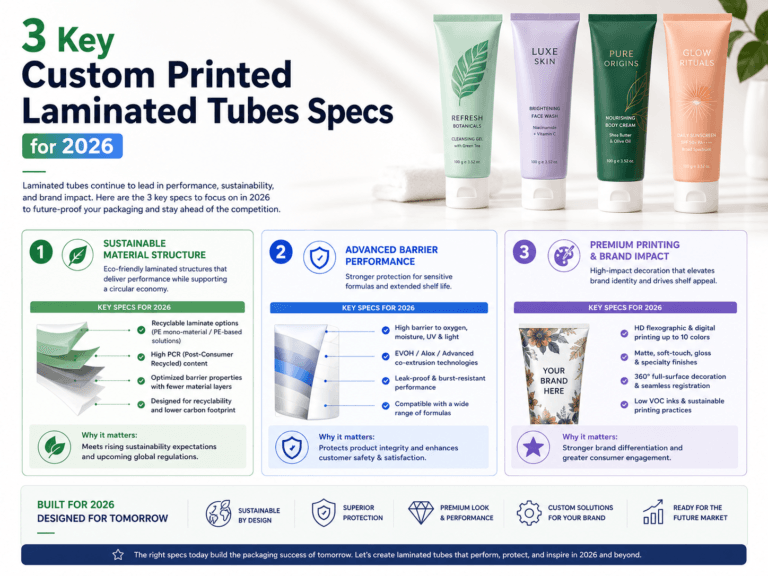 3 Key Custom Printed Laminated Tubes Specs for 2026
