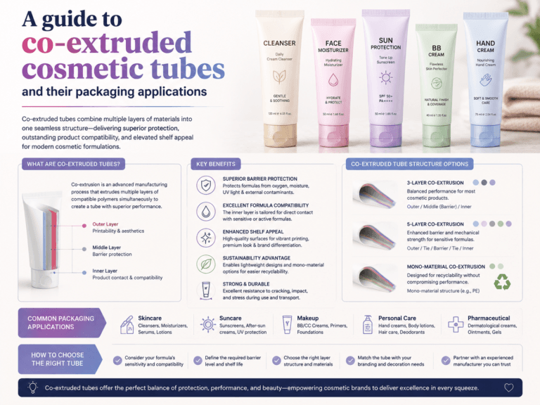 A guide to co-extruded cosmetic tubes and their packaging applications