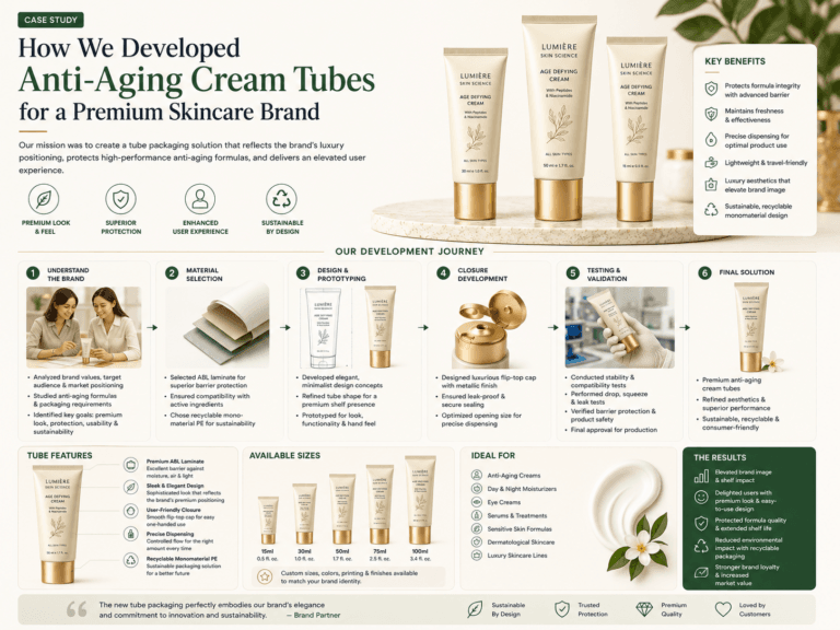 Anti-Aging Cream Tube Packaging