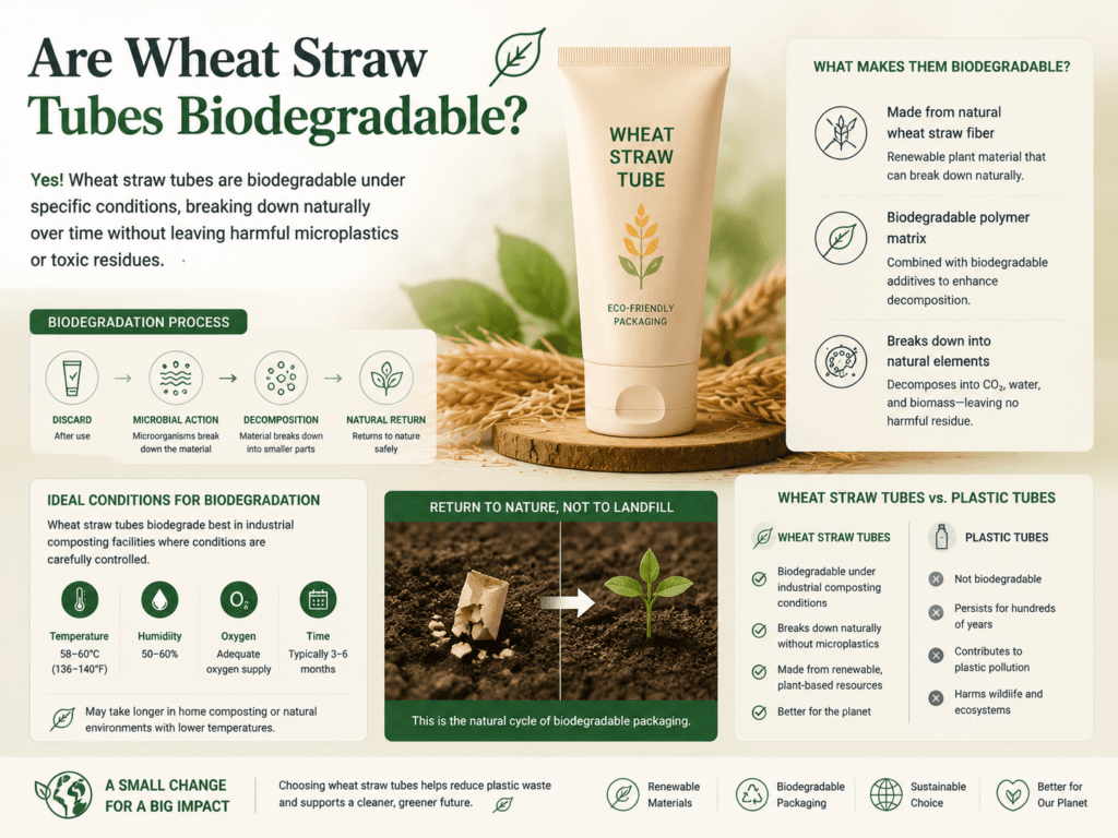 Are Wheat Straw Tubes Biodegradable? 1 Are Wheat Straw Tubes Biodegradable