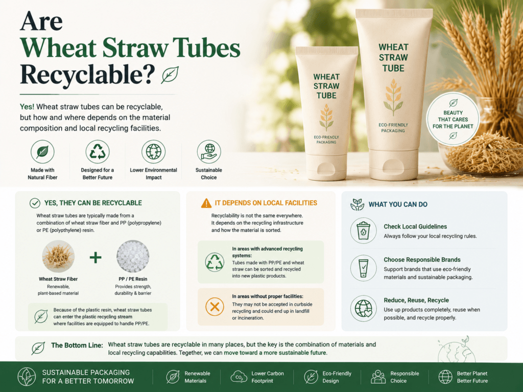 Are wheat straw tubes recyclable? 1 Are wheat straw tubes recyclable