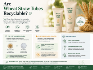 Are wheat straw tubes recyclable
