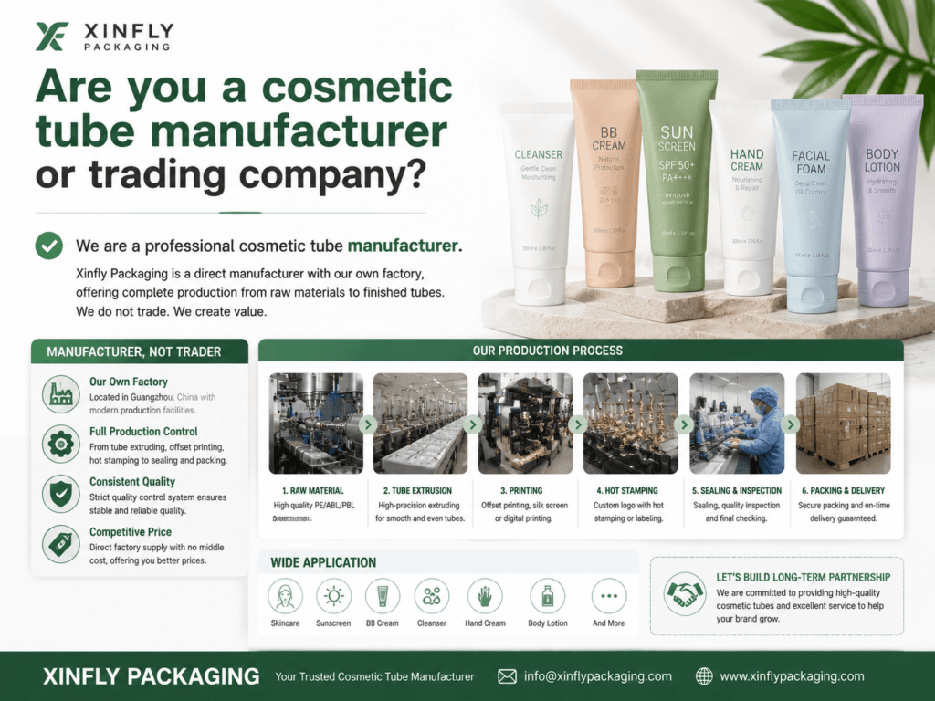 Are you a cosmetic tube manufacturer or trading company