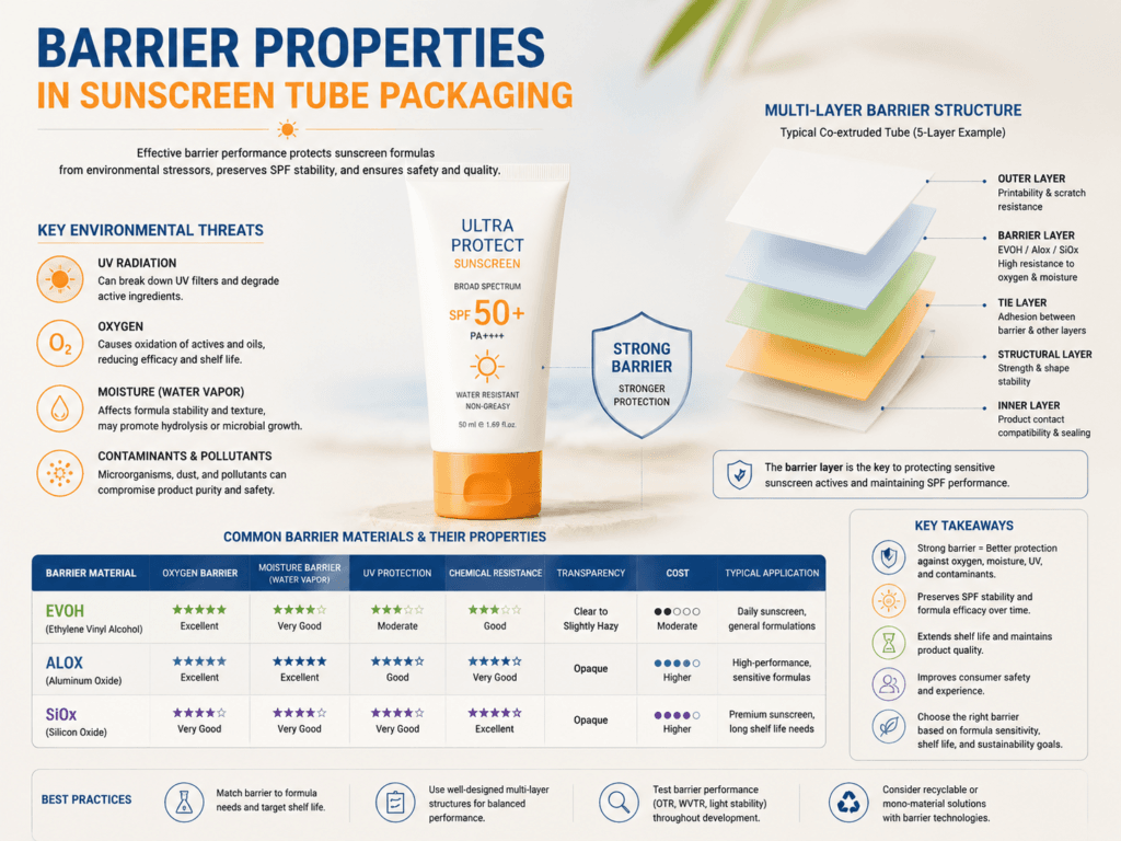 Barrier Properties in Sunscreen Tube Packaging