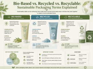 Bio-Based vs. Recycled vs. Recyclable Sustainable Packaging Terms Explained