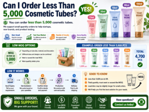 Can I Order Less Than 5,000 Cosmetic Tubes?