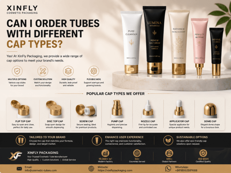 Can I Order Tubes with Different Cap Types?