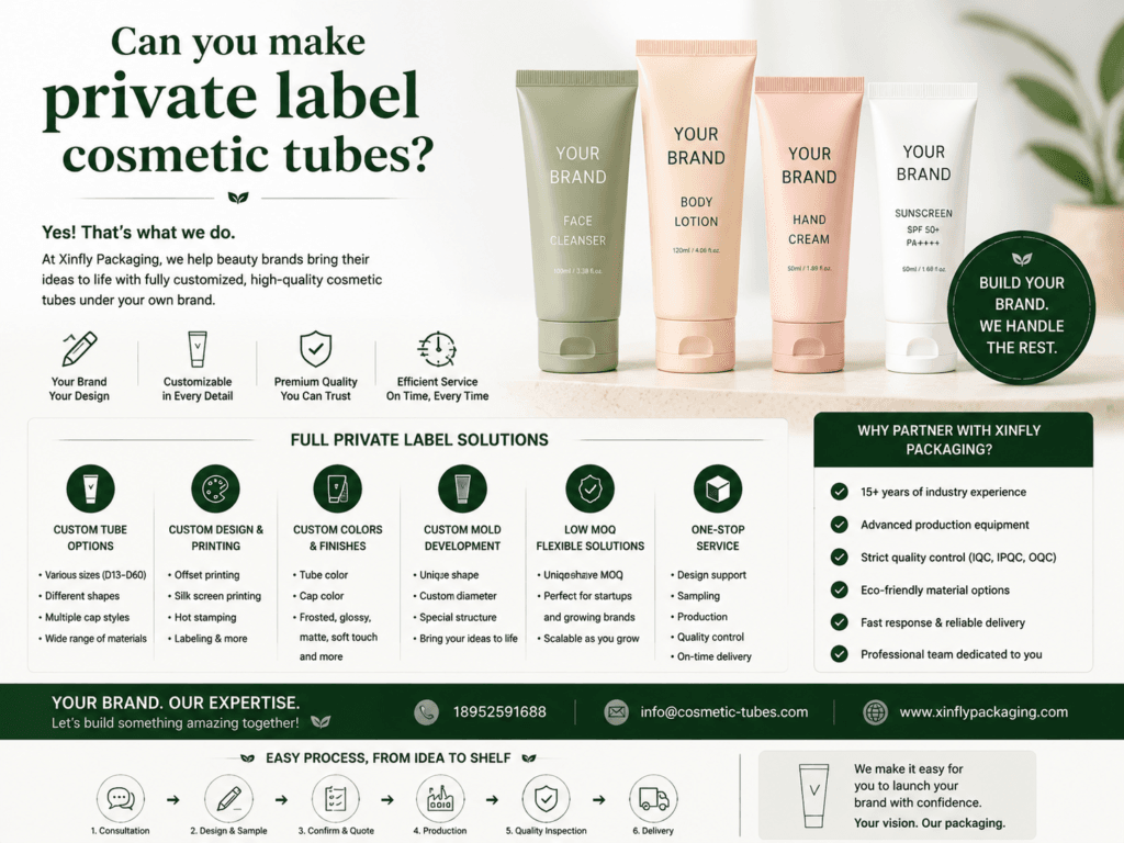 Can you make private label cosmetic tubes? 4 Can you make private label cosmetic tubes