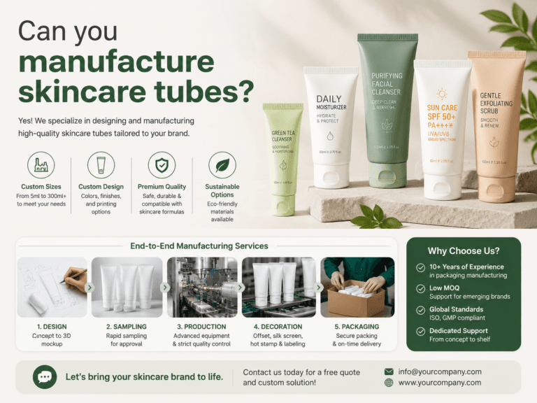 Can you manufacture skincare tubes? 4 Can you manufacture skincare tubes