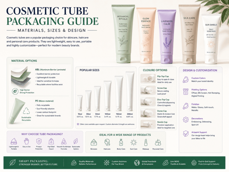 Cosmetic Tube Packaging Guide | Materials, Sizes & Design