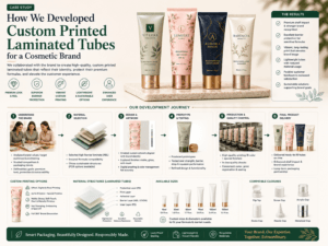Custom Printed Laminated Tubes for a Cosmetic Brand