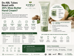 Do ABL tubes react with 20% shea butter hand cream