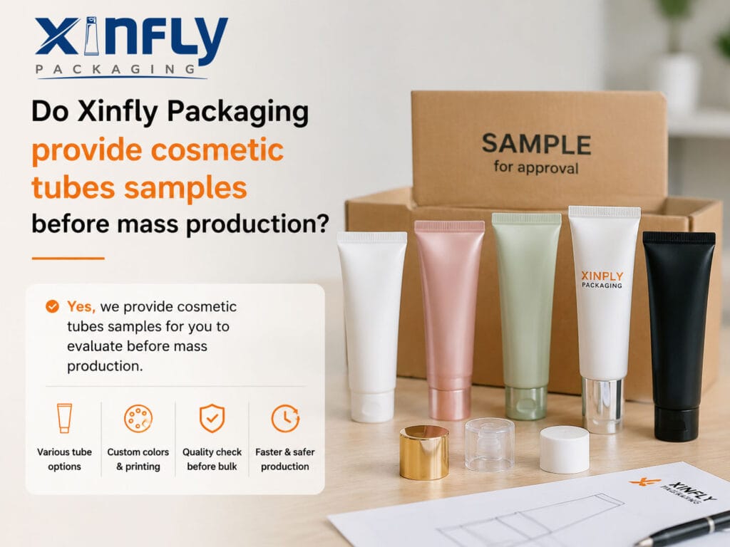 Do Xinfly Packaging provide cosmetic tubes samples before mass production? 1 Do Xinfly Packaging provide cosmetic tubes samples before mass production?