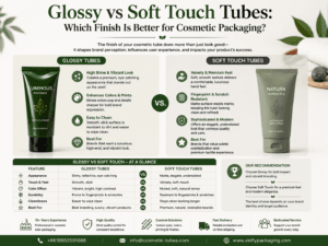 Glossy vs Soft Touch Tubes