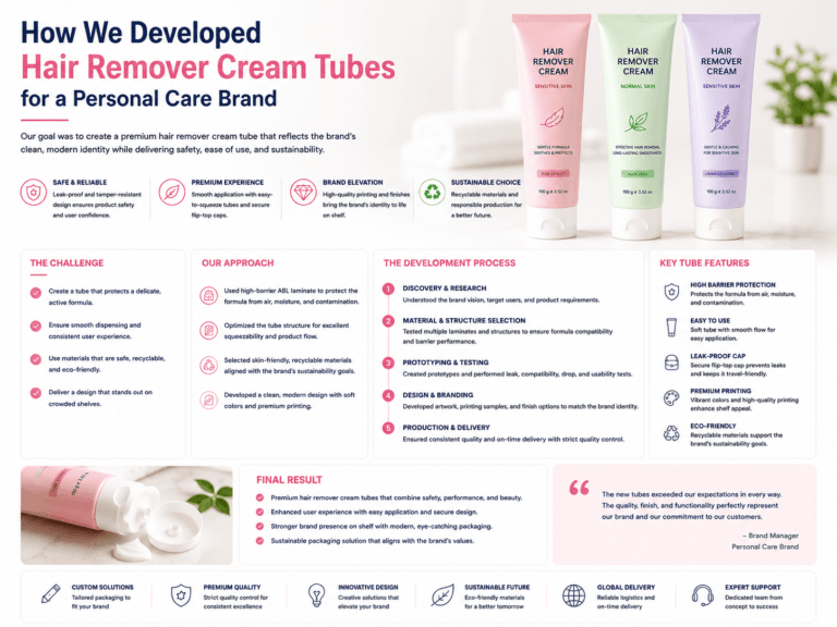 How We Developed Hair Remover Cream Tubes