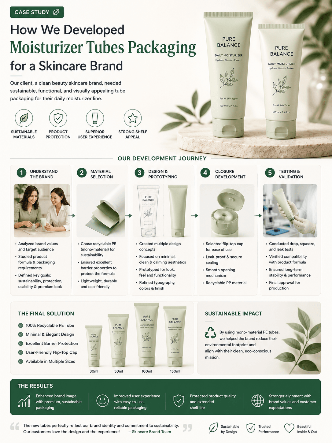 Moisturizer Tubes Packaging Project for Skincare Brand