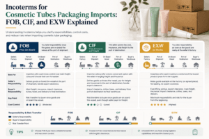 Incoterms for Cosmetic Tubes Packaging Imports FOB, CIF, and EXW Explained