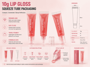 Lip Gloss Squeeze Tube Packaging