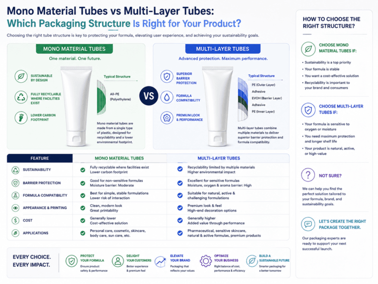 Mono Material Tubes vs Multi-Layer Tubes:Which Packaging Structure Is Right for Your Product? 23 Mono Material Tubes vs Multi-Layer Tubes