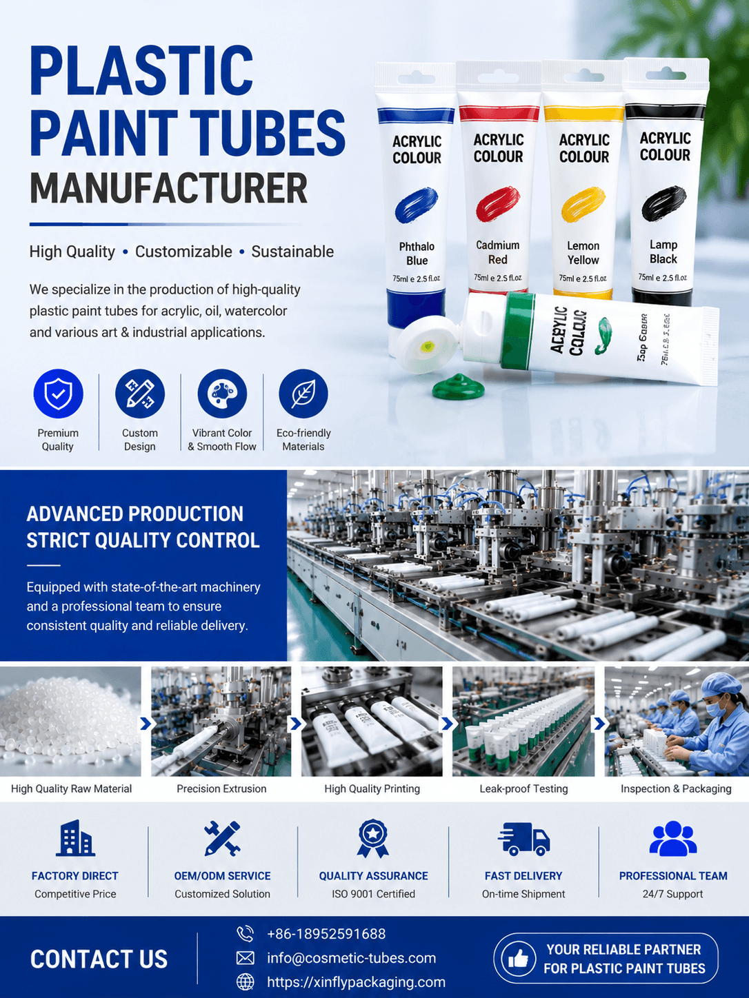 Paint Tubes Manufacturer 1 Paint tubes manufacturer for artist paint acrylic paint color paste and high-viscosity coating packaging
