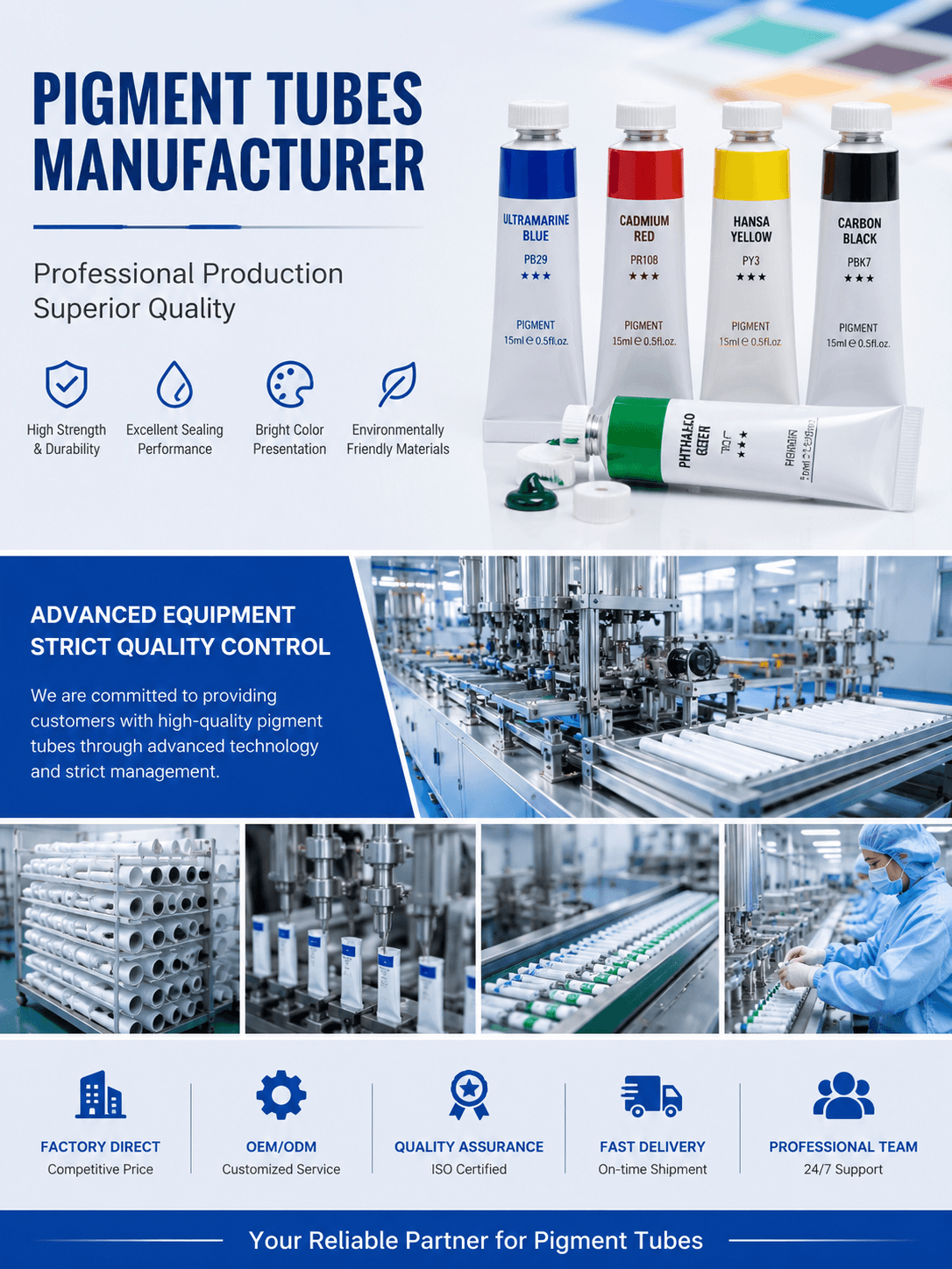 Pigment Tubes Manufacturer 1 Pigment tubes manufacturer for color paste makeup pigment nail pigment gel and high-viscosity formula packaging