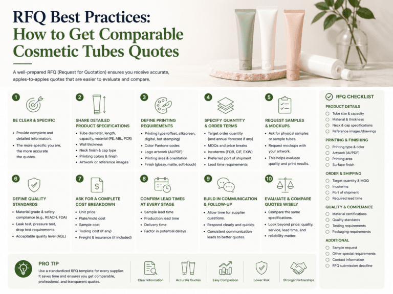 RFQ Best Practices How to Get Comparable Cosmetic Tubes Quotes