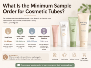What Is the Minimum Sample Order for Cosmetic Tubes?