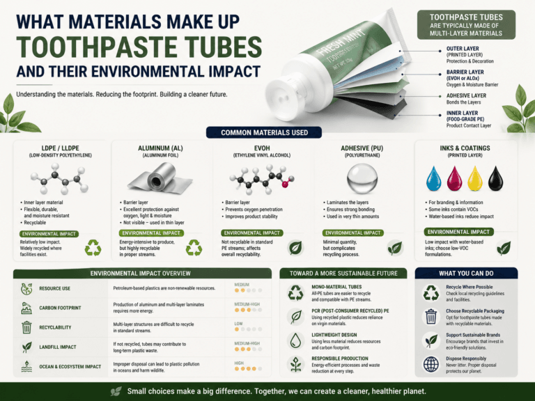 What Materials Make Up Toothpaste Tubes and Their Environmental Impact